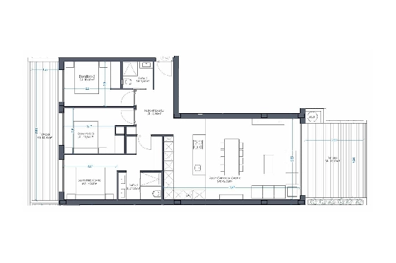 Etagen Apartment in Orihuela Costa zu verkaufen, Wohnfläche 152 m², Zustand Erstbezug, Klimaanlage, 3 Schlafzimmer, 2 Badezimmer, Pool, ref.: HA-OCN-161-A02-7