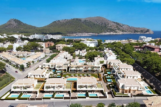 Doppelhaushälfte in Cala Ratjada zu verkaufen, Wohnfläche 230 m², Zustand Erstbezug, + fussboden, Klimaanlage, 3 Schlafzimmer, 3 Badezimmer, Pool, ref.: HA-MLN-162-D01-10