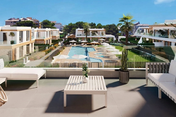 Doppelhaushälfte in Cala Ratjada zu verkaufen, Wohnfläche 230 m², Zustand Erstbezug, + fussboden, Klimaanlage, 3 Schlafzimmer, 3 Badezimmer, Pool, ref.: HA-MLN-162-D01-2