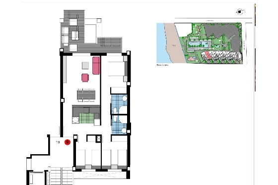 Penthouse Apartment in Denia zu verkaufen, Wohnfläche 85 m², Baujahr 2023, Zustand neuwertig, + KLIMA, Klimaanlage, 3 Schlafzimmer, 2 Badezimmer, Pool, ref.: AS-1823-24