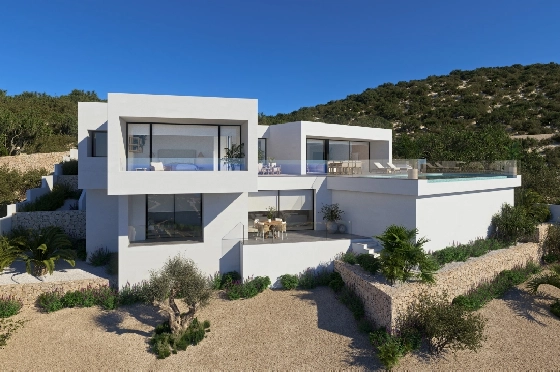 Villa in Cumbre del Sol(Lirios Design) zu verkaufen, Wohnfläche 266 m², Grundstück 1000 m², 3 Schlafzimmer, 4 Badezimmer, Pool, ref.: VA-AL024-4