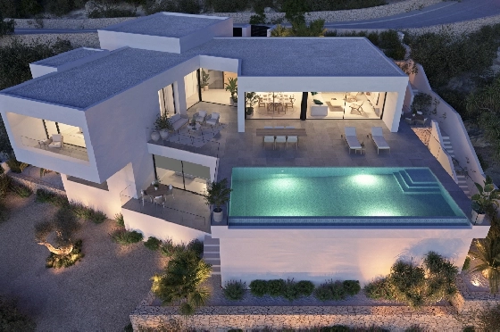 Villa in Cumbre del Sol(Lirios Design) zu verkaufen, Wohnfläche 266 m², Grundstück 1000 m², 3 Schlafzimmer, 4 Badezimmer, Pool, ref.: VA-AL024-5