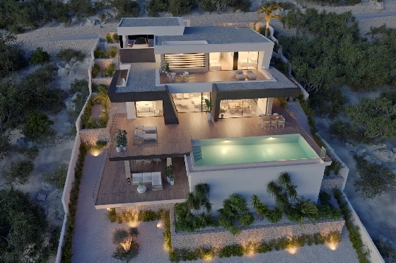 Villa in Cumbre del Sol(Lirios Design) zu verkaufen, Wohnfläche 212 m², Grundstück 861 m², 3 Schlafzimmer, 4 Badezimmer, Pool, ref.: VA-AL097-3