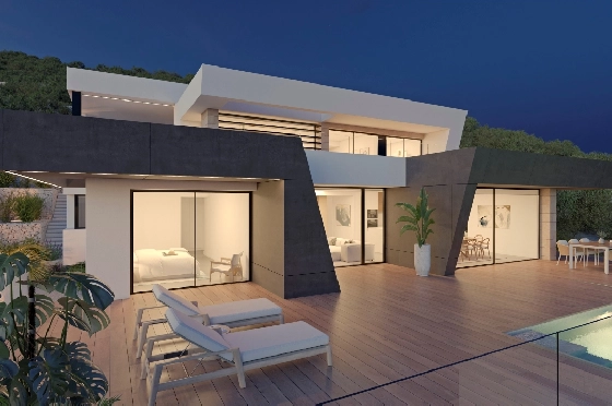 Villa in Cumbre del Sol(Lirios Design) zu verkaufen, Wohnfläche 212 m², Grundstück 861 m², 3 Schlafzimmer, 4 Badezimmer, Pool, ref.: VA-AL097-4