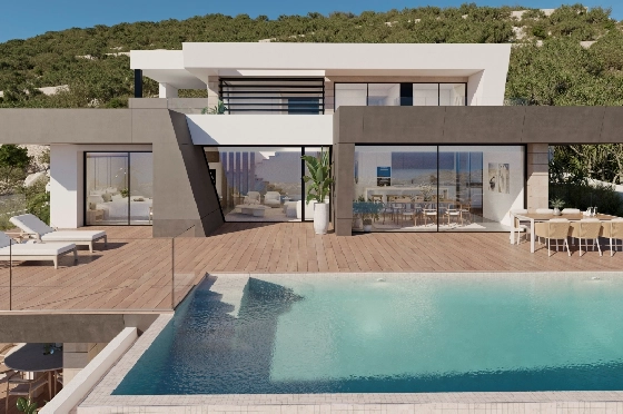 Villa in Cumbre del Sol(Lirios Design) zu verkaufen, Wohnfläche 212 m², Grundstück 861 m², 3 Schlafzimmer, 4 Badezimmer, Pool, ref.: VA-AL097-7