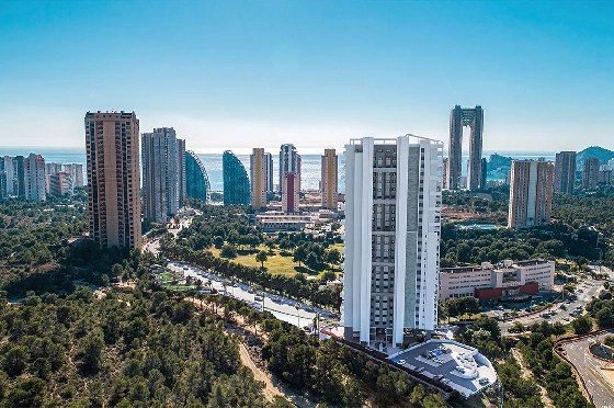 Etagen Apartment in Benidorm zu verkaufen, Wohnfläche 118 m², Zustand Erstbezug, Klimaanlage, 3 Schlafzimmer, 2 Badezimmer, Pool, ref.: HA-BEN-112-A03-5