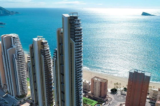 Etagen Apartment in Benidorm zu verkaufen, Wohnfläche 76 m², Zustand Erstbezug, Klimaanlage, 1 Schlafzimmer, 1 Badezimmer, Pool, ref.: HA-BEN-113-A01-4