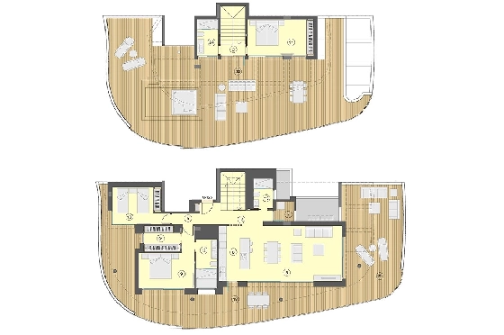 Maisonette in Benidorm zu verkaufen, Wohnfläche 430 m², Zustand Erstbezug, + fussboden, Klimaanlage, 3 Schlafzimmer, 3 Badezimmer, Pool, ref.: HA-BEN-113-A05-16