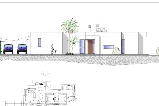 Villa in Calpe zu verkaufen, Wohnfläche 166 m², Klimaanlage, Grundstück 800 m², 3 Schlafzimmer, 2 Badezimmer, Pool, ref.: CA-H-1594-AMB-4