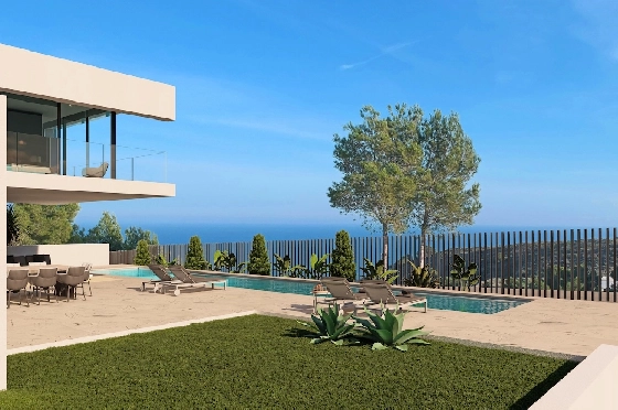 Villa in Moraira zu verkaufen, Wohnfläche 568 m², Klimaanlage, Grundstück 869 m², 4 Schlafzimmer, 4 Badezimmer, Pool, ref.: CA-H-1608-AMB-13