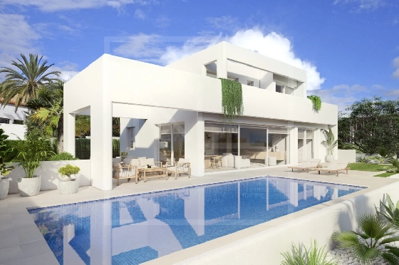 Villa in Benissa costa(Baladrar) zu verkaufen, Wohnfläche 138 m², Baujahr 2023, + Fussbodenheizung, Klimaanlage, Grundstück 625 m², 3 Schlafzimmer, 3 Badezimmer, Pool, ref.: NL-NLD1444-1