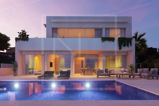 Villa in Benissa costa(Baladrar) zu verkaufen, Wohnfläche 142 m², Baujahr 2023, + Fussbodenheizung, Klimaanlage, Grundstück 729 m², 4 Schlafzimmer, 3 Badezimmer, Pool, ref.: NL-NLD1445-1