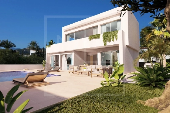 Villa in Benissa costa(Baladrar) zu verkaufen, Wohnfläche 142 m², Baujahr 2023, + Fussbodenheizung, Klimaanlage, Grundstück 729 m², 4 Schlafzimmer, 3 Badezimmer, Pool, ref.: NL-NLD1445-6