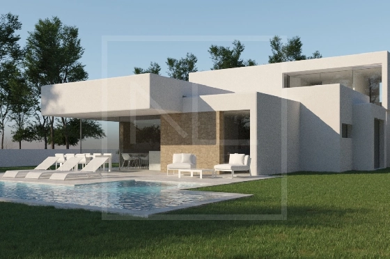 Villa in Moraira zu verkaufen, Wohnfläche 268 m², Baujahr 2023, + Zentralheizung, Klimaanlage, Grundstück 891 m², 4 Schlafzimmer, 4 Badezimmer, Pool, ref.: NL-NLD1448-1