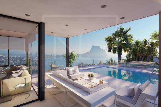 Villa in Calpe zu verkaufen, Wohnfläche 321 m², + Fussbodenheizung, Klimaanlage, Grundstück 885 m², 4 Schlafzimmer, 4 Badezimmer, Pool, ref.: NL-NLD1451-4