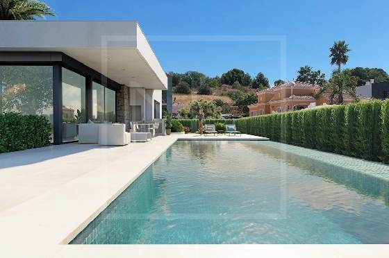 Villa in Calpe zu verkaufen, Wohnfläche 282 m², + Fussbodenheizung, Klimaanlage, Grundstück 800 m², 3 Schlafzimmer, 2 Badezimmer, Pool, ref.: NL-NLD1452-1