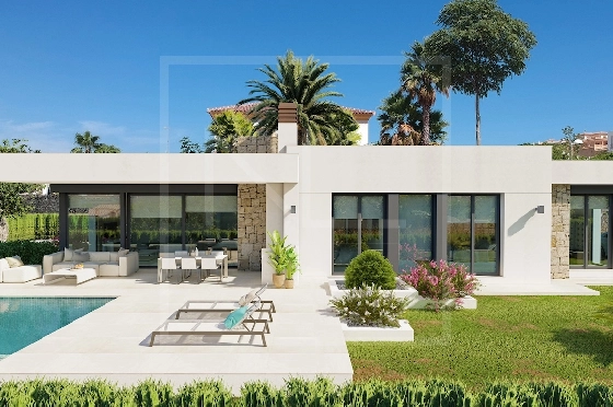 Villa in Calpe zu verkaufen, Wohnfläche 282 m², + Fussbodenheizung, Klimaanlage, Grundstück 800 m², 3 Schlafzimmer, 2 Badezimmer, Pool, ref.: NL-NLD1452-2