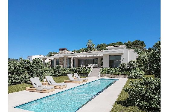 Villa in Javea(Pinosol) zu verkaufen, Wohnfläche 420 m², Klimaanlage, Grundstück 1741 m², 4 Schlafzimmer, 4 Badezimmer, Pool, ref.: CA-H-1662-AMB-1