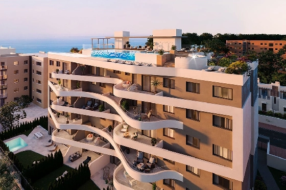 Etagen Apartment in Punta Prima zu verkaufen, Wohnfläche 115 m², Zustand Erstbezug, Klimaanlage, 3 Schlafzimmer, 2 Badezimmer, Pool, ref.: HA-PPN-401-A02-15