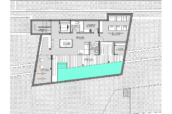 Villa in Benissa(Raco de galeno) zu verkaufen, Wohnfläche 560 m², Klimaanlage, Grundstück 1500 m², 4 Schlafzimmer, 4 Badezimmer, ref.: BP-3615BEN-12