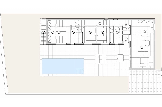 Villa in Algorfa zu verkaufen, Wohnfläche 175 m², Zustand Erstbezug, Klimaanlage, Grundstück 454 m², 3 Schlafzimmer, 2 Badezimmer, Pool, ref.: HA-ARN-108-E01-10