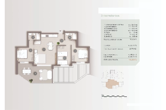 Apartment in Calpe zu verkaufen, Wohnfläche 83 m², + KLIMA, Klimaanlage, 3 Schlafzimmer, 2 Badezimmer, Pool, ref.: BI-CA.A-020-15