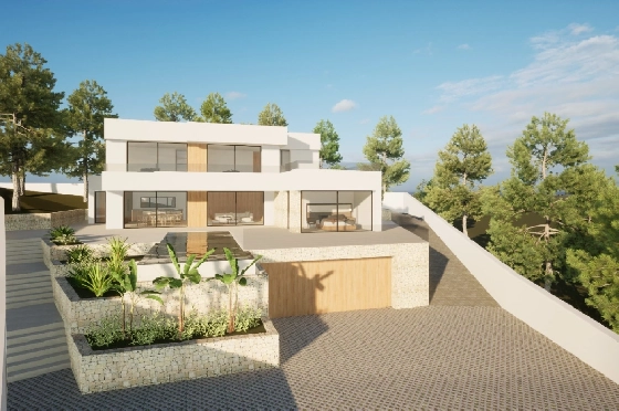 Villa in Moraira(Pla del Mar) zu verkaufen, Wohnfläche 340 m², Baujahr 2023, Klimaanlage, Grundstück 1070 m², 4 Schlafzimmer, 4 Badezimmer, Pool, ref.: BI-MT.H-787-13