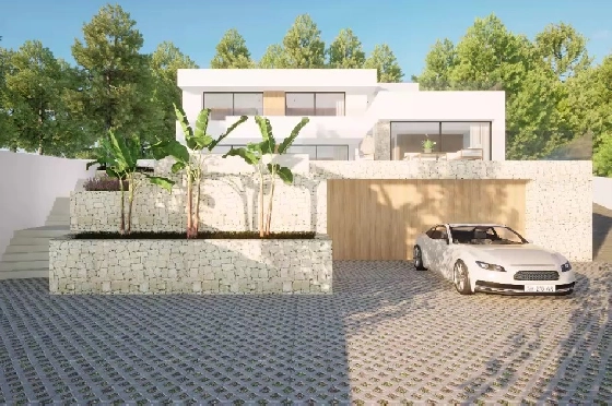 Villa in Moraira(Pla del Mar) zu verkaufen, Wohnfläche 340 m², Baujahr 2023, Klimaanlage, Grundstück 1070 m², 4 Schlafzimmer, 4 Badezimmer, Pool, ref.: BI-MT.H-787-2