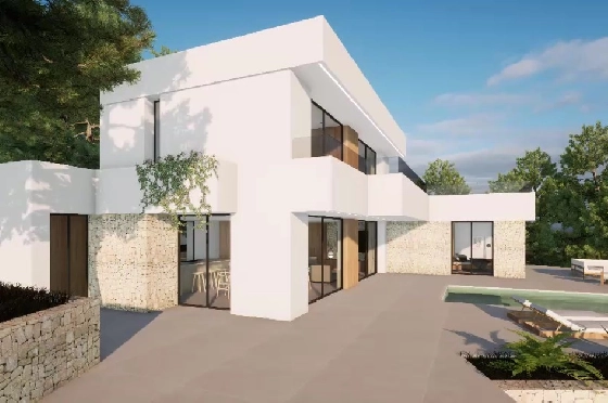 Villa in Moraira(Pla del Mar) zu verkaufen, Wohnfläche 340 m², Baujahr 2023, Klimaanlage, Grundstück 1070 m², 4 Schlafzimmer, 4 Badezimmer, Pool, ref.: BI-MT.H-787-3