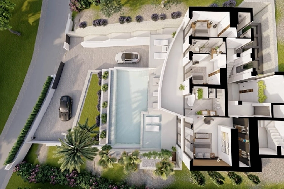 Villa in Altea(Altea La Vella) zu verkaufen, Wohnfläche 540 m², Klimaanlage, Grundstück 1308 m², 4 Schlafzimmer, 4 Badezimmer, ref.: BP-7014ALT-20