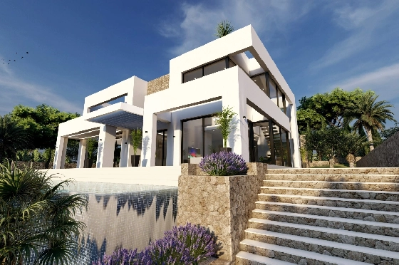 Villa in Benissa(Benissa Costa) zu verkaufen, Wohnfläche 574 m², Klimaanlage, Grundstück 1372 m², 4 Schlafzimmer, 4 Badezimmer, ref.: BP-7015BEN-5