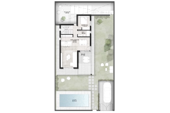 Villa in Finestrat zu verkaufen, Wohnfläche 163 m², Baujahr 2023, Klimaanlage, Grundstück 346 m², 3 Schlafzimmer, 3 Badezimmer, Pool, ref.: BI-AL.H-030-22