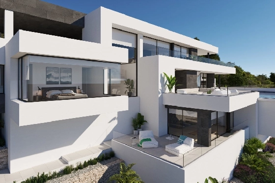 Villa in Cumbre del Sol(Residencial Plus Jazmines) zu verkaufen, Wohnfläche 440 m², Grundstück 1877 m², 3 Schlafzimmer, 5 Badezimmer, Pool, ref.: VA-AJ044-3