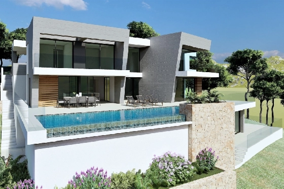 Villa in Cumbre del Sol(Lirios Design) zu verkaufen, Wohnfläche 222 m², Grundstück 1149 m², 3 Schlafzimmer, 4 Badezimmer, ref.: VA-AL025-6