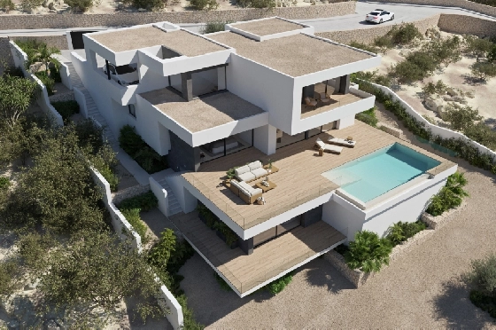 Villa in Cumbre del Sol(Residencial Plus Jazmines) zu verkaufen, Wohnfläche 207 m², Grundstück 1020 m², 3 Schlafzimmer, 4 Badezimmer, Pool, ref.: VA-AJ137-6