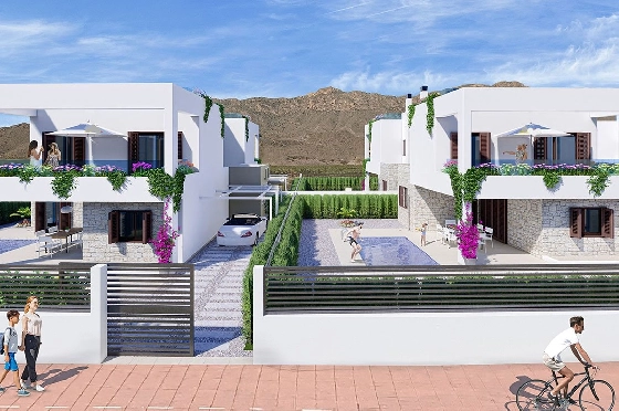 Doppelhaushälfte in San Juan de los Terreros zu verkaufen, Wohnfläche 228 m², Zustand Erstbezug, Klimaanlage, Grundstück 251 m², 2 Schlafzimmer, 2 Badezimmer, ref.: HA-STN-150-D02-2