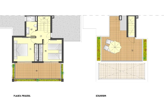 Doppelhaushälfte in San Juan de los Terreros zu verkaufen, Wohnfläche 271 m², Zustand Erstbezug, Klimaanlage, Grundstück 249 m², 3 Schlafzimmer, 2 Badezimmer, ref.: HA-STN-150-D01-11