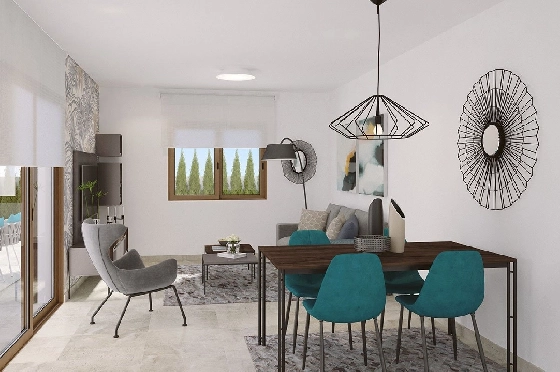 Doppelhaushälfte in San Juan de los Terreros zu verkaufen, Wohnfläche 271 m², Zustand Erstbezug, Klimaanlage, Grundstück 249 m², 3 Schlafzimmer, 2 Badezimmer, ref.: HA-STN-150-D01-5