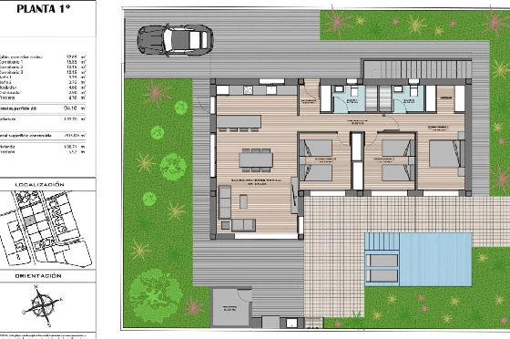 Villa in Polop(Las Lomas) zu verkaufen, Wohnfläche 203 m², Klimaanlage, Grundstück 400 m², 3 Schlafzimmer, 2 Badezimmer, ref.: BP-7033POL-19