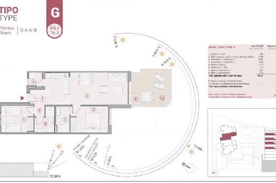 Apartment in Calpe(Manzaneras) zu verkaufen, Wohnfläche 60 m², Klimaanlage, Grundstück 60 m², 2 Schlafzimmer, 2 Badezimmer, ref.: BP-7034CAL-7