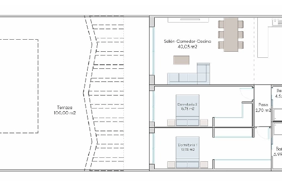 Erdgeschoss Apartment in Finestrat zu verkaufen, Wohnfläche 190 m², Zustand Erstbezug, 2 Schlafzimmer, 2 Badezimmer, Pool, ref.: HA-FIN-313-A01-10