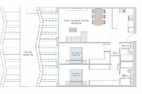 Penthouse Apartment in Finestrat zu verkaufen, Wohnfläche 221 m², Zustand Erstbezug, 2 Schlafzimmer, 2 Badezimmer, Pool, ref.: HA-FIN-313-A02-10