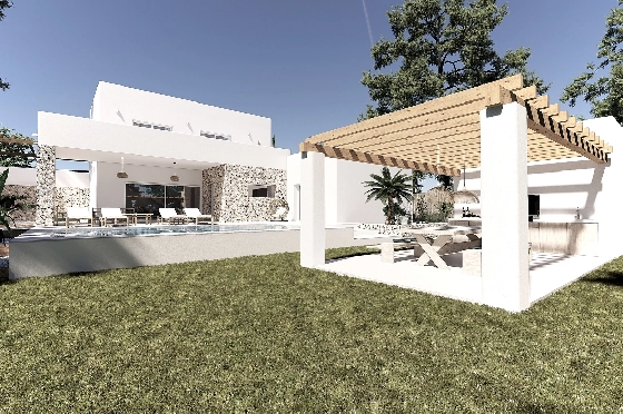 Villa in Moraira(Pinar del Advocat) zu verkaufen, Wohnfläche 190 m², Klimaanlage, Grundstück 800 m², 4 Schlafzimmer, 4 Badezimmer, Pool, ref.: CA-H-1703-AMB-1