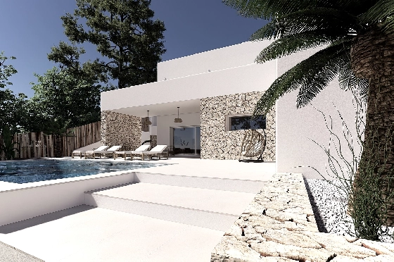 Villa in Moraira(Pinar del Advocat) zu verkaufen, Wohnfläche 190 m², Klimaanlage, Grundstück 800 m², 4 Schlafzimmer, 4 Badezimmer, Pool, ref.: CA-H-1703-AMB-2