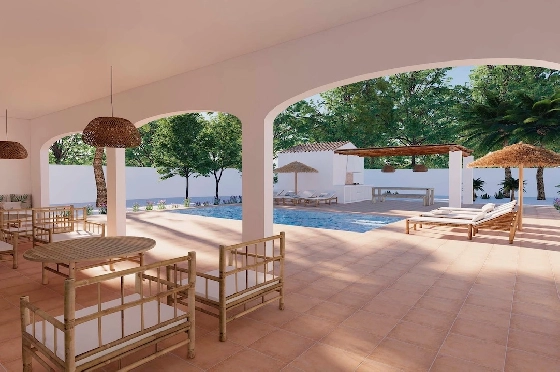 Villa in Moraira(Pinar del Advocat) zu verkaufen, Wohnfläche 248 m², Klimaanlage, Grundstück 1050 m², 4 Schlafzimmer, 4 Badezimmer, Pool, ref.: CA-H-1712-AMB-2