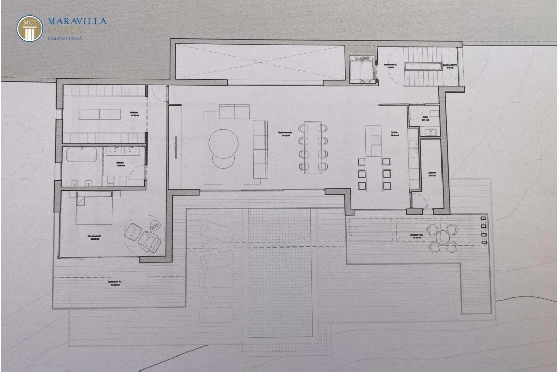 Villa in Calpe zu verkaufen, Wohnfläche 453 m², Baujahr 2023, Klimaanlage, Grundstück 1013 m², 4 Schlafzimmer, 4 Badezimmer, Pool, ref.: MV-2506-10