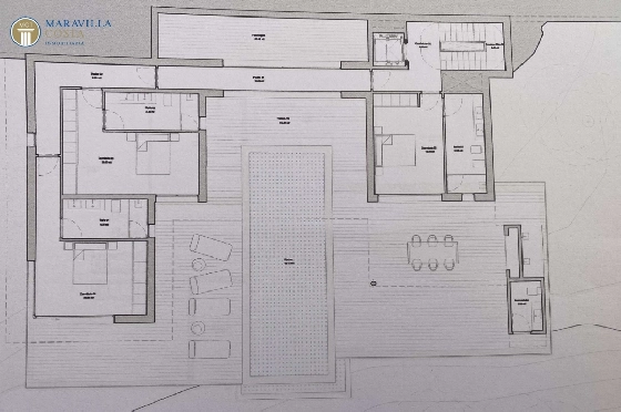 Villa in Calpe zu verkaufen, Wohnfläche 453 m², Baujahr 2023, Klimaanlage, Grundstück 1013 m², 4 Schlafzimmer, 4 Badezimmer, Pool, ref.: MV-2506-11