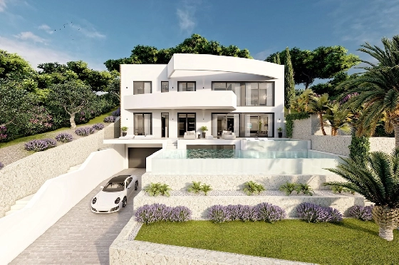 Villa in Altea(Sierra de Altea) zu verkaufen, Wohnfläche 500 m², Klimaanlage, Grundstück 1270 m², 4 Schlafzimmer, 4 Badezimmer, Pool, ref.: CA-H-1718-AMB-1