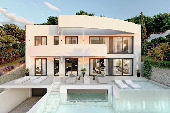 Villa in Altea(Sierra de Altea) zu verkaufen, Wohnfläche 500 m², Klimaanlage, Grundstück 1270 m², 4 Schlafzimmer, 4 Badezimmer, Pool, ref.: CA-H-1718-AMB-19