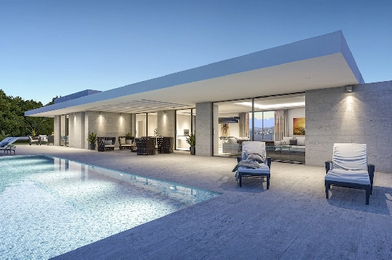 Villa in Javea(Villes del Vent) zu verkaufen, Wohnfläche 140 m², Klimaanlage, Grundstück 1000 m², 3 Schlafzimmer, 2 Badezimmer, Pool, ref.: CA-H-1719-AMB-1